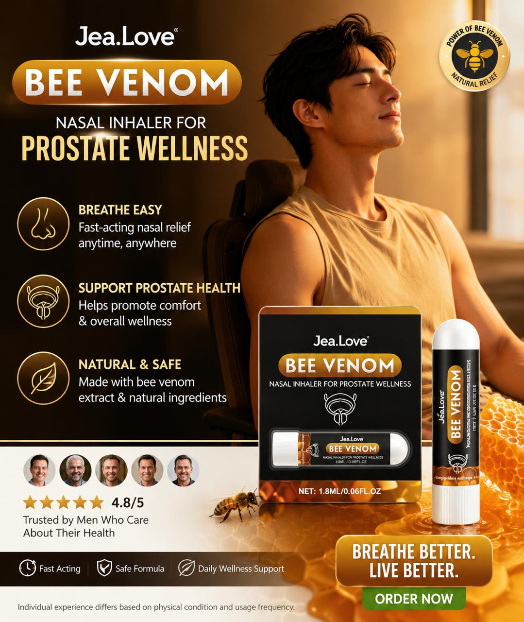 Bee Venom Nasal Inhaler – Premium Herbal Wellness Stick
