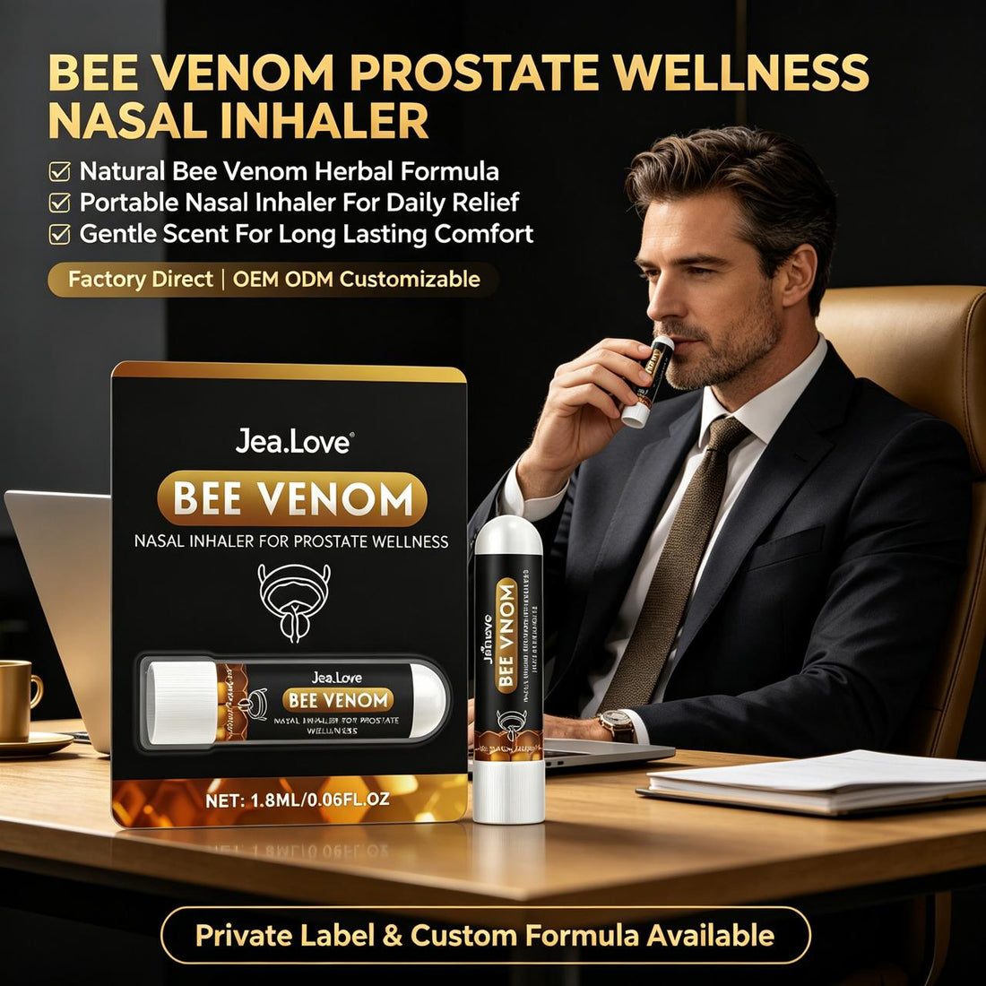 Bee Venom Nasal Inhaler – Premium Herbal Wellness Stick